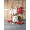 mochila de cuerdas de algodón de 140 g/m² 5l oregon burgundy/blanco vista2