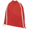 mochila de cuerdas de algodón orgánico gots de 140 g/m² 5l orissa rojo vista1