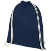 mochila de cuerdas de algodón orgánico gots de 140 g/m² 5l orissa azul navy vista1