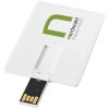 memoria usb diseño tarjeta de 2 gb slim burgundy/blanco vista1