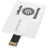 memoria usb diseño tarjeta de 4 gb slim burgundy/blanco vista1