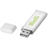 memoria usb 2 gb flat burgundy/blanco vista1