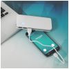 batería externa de 10000 mah spare burgundy/blanco vista2
