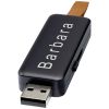 memoria usb retroiluminada de 8gb gleam burgundy/blanco vista1