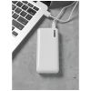 batería externa de 10 000 mah de alta densidad compress burgundy/blanco vista2