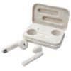 auriculares true wireless de paja de trigo nantai burgundy/blanco vista1