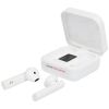 auriculares inalámbricos tws de carga solar tayo burgundy/blanco vista1