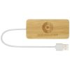 Hub USB de bambú 