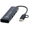 Hub USB 2.0 de aluminio reciclado con certificación RCS 