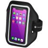 pulsera smartphone reflectante con funda transparente haile burgundy/blanco vista1