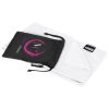 toalla refrescante deportiva de pet reciclado con bolsa raquel burgundy/blanco vista1