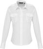 camisa piloto manga larga mujer manga larga blanco vista7