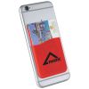 portatarjetas de silicona para smartphones slim burgundy/blanco vista1