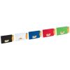 portatarjetas con protector rfid zafe burgundy/blanco vista2