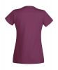 Camisetas manga corta fruit of the loom valueweight corte femenino burgundy vista 1