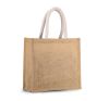 bolsa estilo cesta de tela de yute, modelo mediano beige vista4