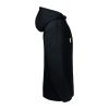 sudadera pure organic capucha y cuello alto manga larga negro vista3