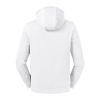 sudadera pure organic capucha y cuello alto manga larga blanco vista3
