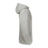 sudadera pure organic capucha y cuello alto manga larga stone vista3