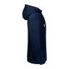 sudadera pure organic capucha y cuello alto manga larga french navy vista3