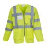 chaqueta hi-vis (alta visibilidad) manga larga hi vis yellow vista3