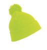 gorro pompón fluorescent yellow vista2