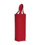 bolsa para botella de algodón canvas cherry red vista4