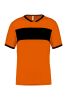 camiseta equipaciones niño manga corta orange/negro vista1