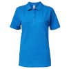 polo sofstyle doble piqué mujer manga corta sapphire vista1
