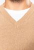 jersey premium cuello de pico manga larga burgundy/blanco vista11