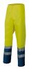 Pantalones reflectantes velilla bicolor alta visibilidad bolsillo en pierna derecha de algodon amarillo flúor azul marino vista 1