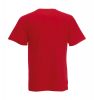 Camisetas manga corta fruit of the loom cuello v valueweight red con publicidad vista 1