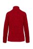 chaqueta jaspeada con cremallera mujer manga larga rojo vista3