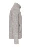 chaqueta jaspeada con cremallera hombre manga larga gris vista3