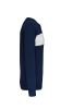 sudadera poliéster niños navy/blanco vista3