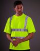 Camisetas reflectantes yoko fluo con logo vista 2