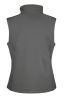 chaleco softshell printable mujer sin mangas charcoal/negro vista2