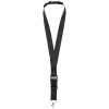 lanyard con hebilla separable y clip de seguridad yogi negro intenso vista1