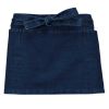 delantal corto algodón denim vista2