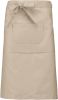 delantal largo poliéster/algodón beige vista2