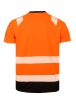 camiseta de serguridad - material reciclado manga corta orange/negro vista2