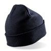 gorro doble punto - material reciclado navy vista2