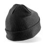 gorro doble punto - material reciclado negro vista2