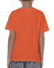 Camisetas manga corta gildan heavy niño orange con logo vista 1
