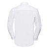 camisa oxford entallada manga larga manga larga blanco vista3