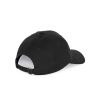 gorra de algodón reciclado - 6 paneles negro vista6