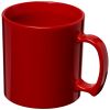 taza de plástico estándar de 300 ml rojo vista1