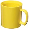 taza de plástico estándar de 300 ml amarillo vista1