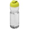 bidón deportivo con tapa flip de 650 ml h2o active® base blanco-verde manzana vista1