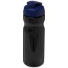 bidón deportivo con tapa flip de 650 ml h2o active® base negro-azulina vista1